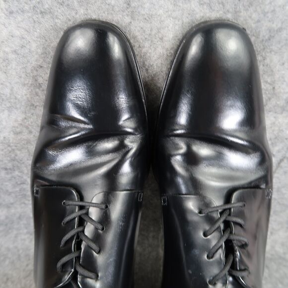Gino Cherruti Shoes Mens 7.5 Oxford Dress Plain Toe Black Formal Classic Lace Up main image 11